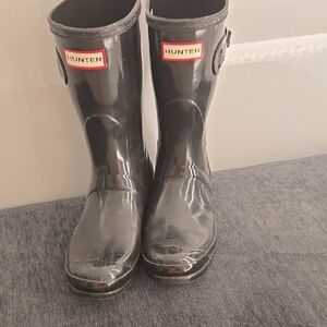 Hunter Glossy Black Boots